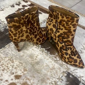 Joie Leopard Ankle Booties 39.5/9